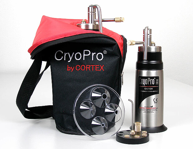 Equipamento criocirúrgico da Cortex Technologies CryoPro de nitrogénio líquido